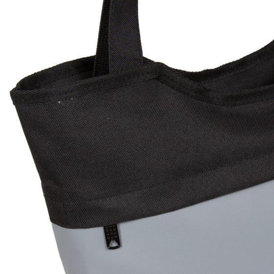 Bike Carbon wasserabweisende Shopper-Fahrradtasche 21l grau