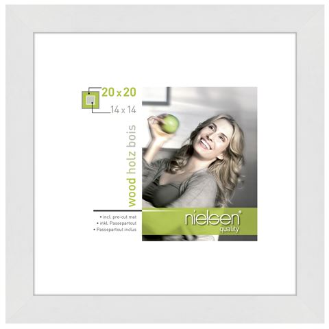 Nielsen Design Nielsen Photo Frame 8988052 Apollon White 20x20 14x14 cm