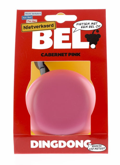Fahrradglocke Ding-dong-Stahl 80 mm Sohle rosa