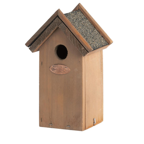 Esschert Design Nistkasten Zaunkönig aus Kiefernholz mit Bitumendach L11,3 x B16 x H21,5 cm
