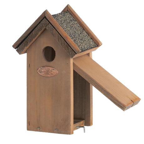 Esschert Design Nistkasten Zaunkönig aus Kiefernholz mit Bitumendach L11,3 x B16 x H21,5 cm