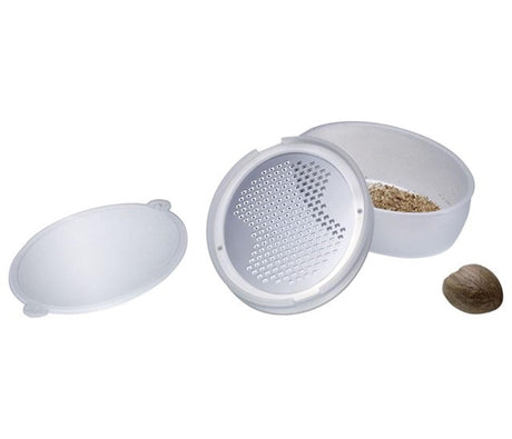 Westmark Muskatnussreibe mit Kunststoff-Edelstahlschale 96x67x31mm