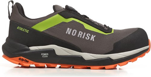 No risk athletic low fls orange green 1219.06 s3l | zwart | maat 38 - 5607421135387