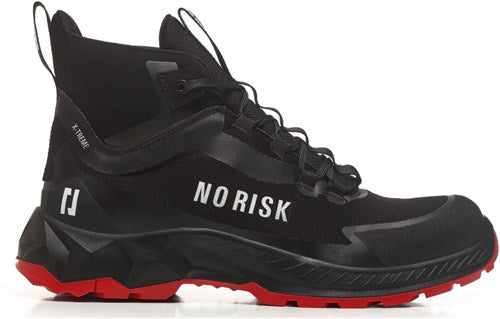 No risk x-treme mid black red 1057.10 s3l | zwart rood | maat 46 - 5607421134465