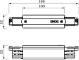 Nordic Verbindungsstück für Schiene schwarz Mitte 3-phasig 5050023