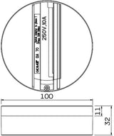 Nordic Lival Aufbaudose 3-Phasen-Strahler schwarz 5050421