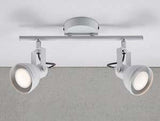Enzo nordlux opbouw spot 2x gu10 aslak wit verstelbaar - 4800450