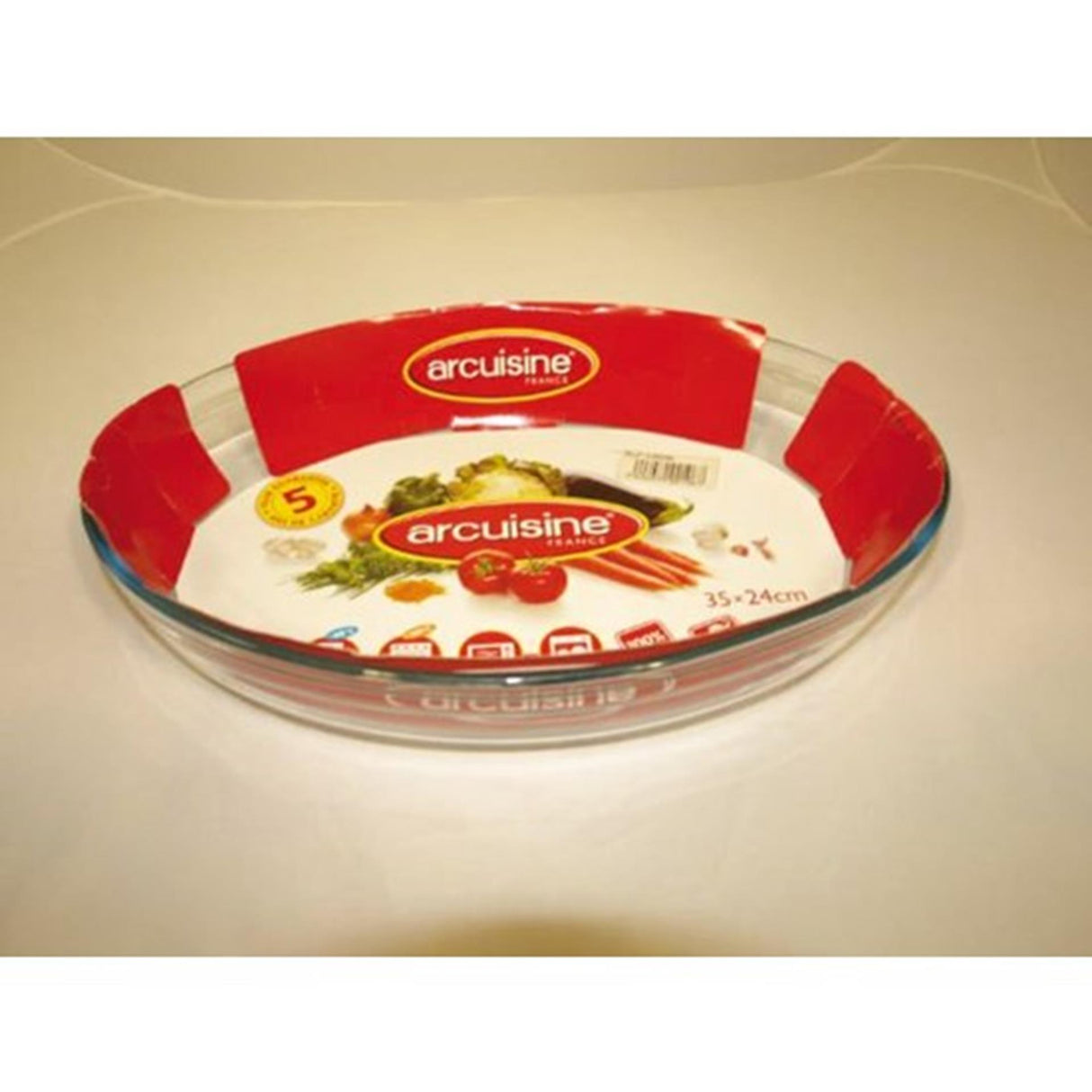 Pyrex Arcuisine ovale Schale 35x24 cm aus Glas