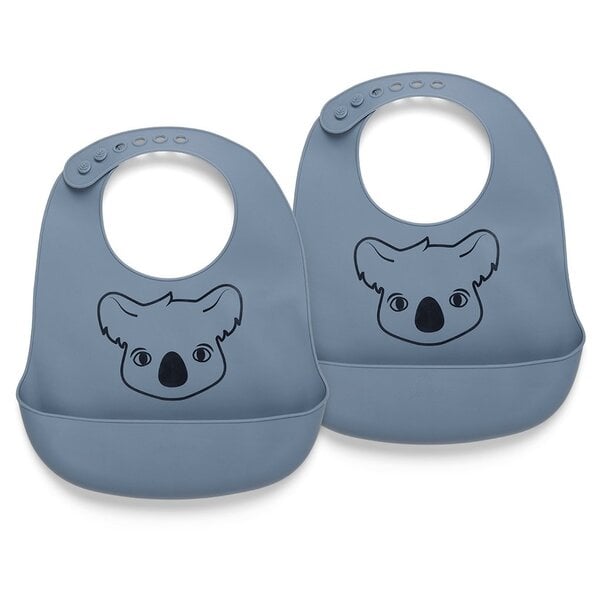 Nuuroo nuuroo alfie silikon kuerz bib 2-Pack mat Drécken