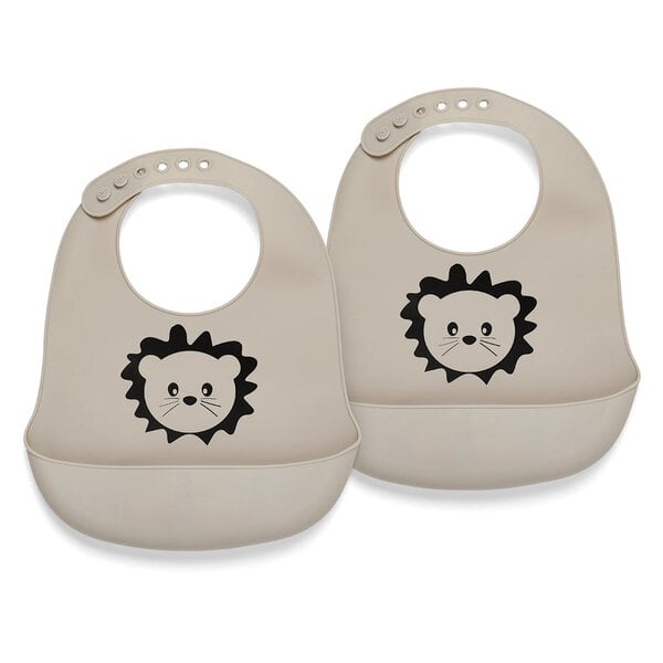 Nuuroo nuuroo alfie silikon kuerz bib 2-Pack mat Drécken