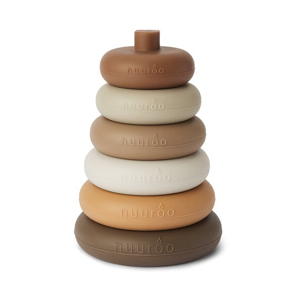 Nuurooo Nuuroo Sasha Silicone Activity Toy-Brown Color Mix