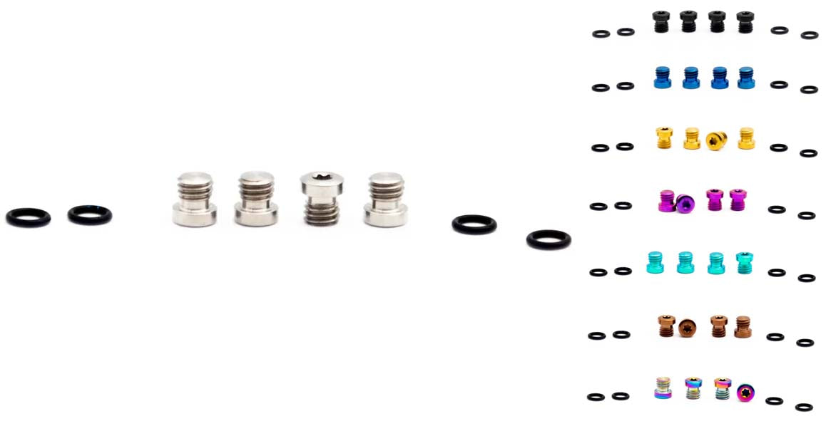 Oak components titanium screws set for sram bleedport dot (4 pieces)