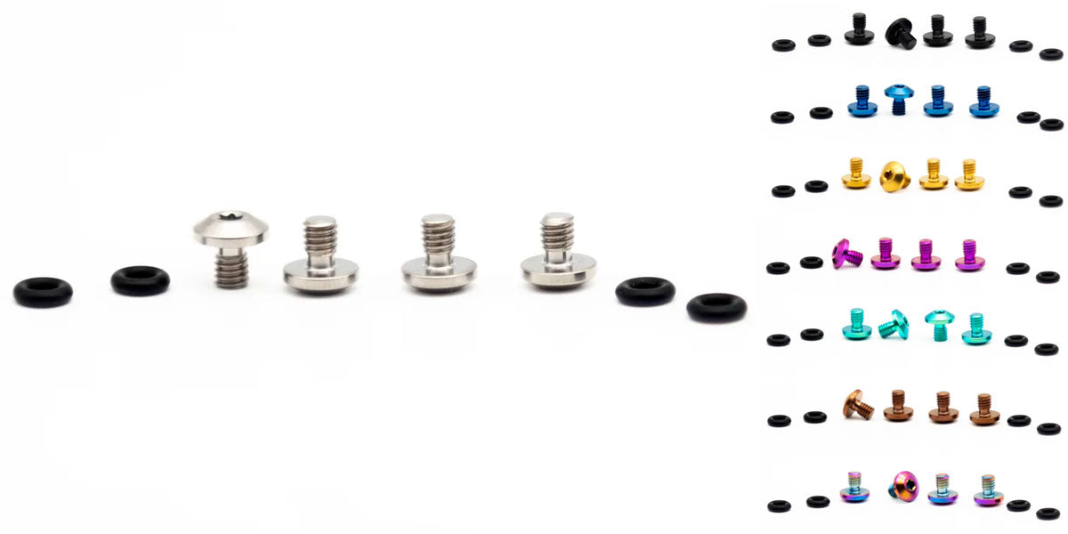 Oak components titanium screws set for sram bleedport mineral oil (4 pieces)