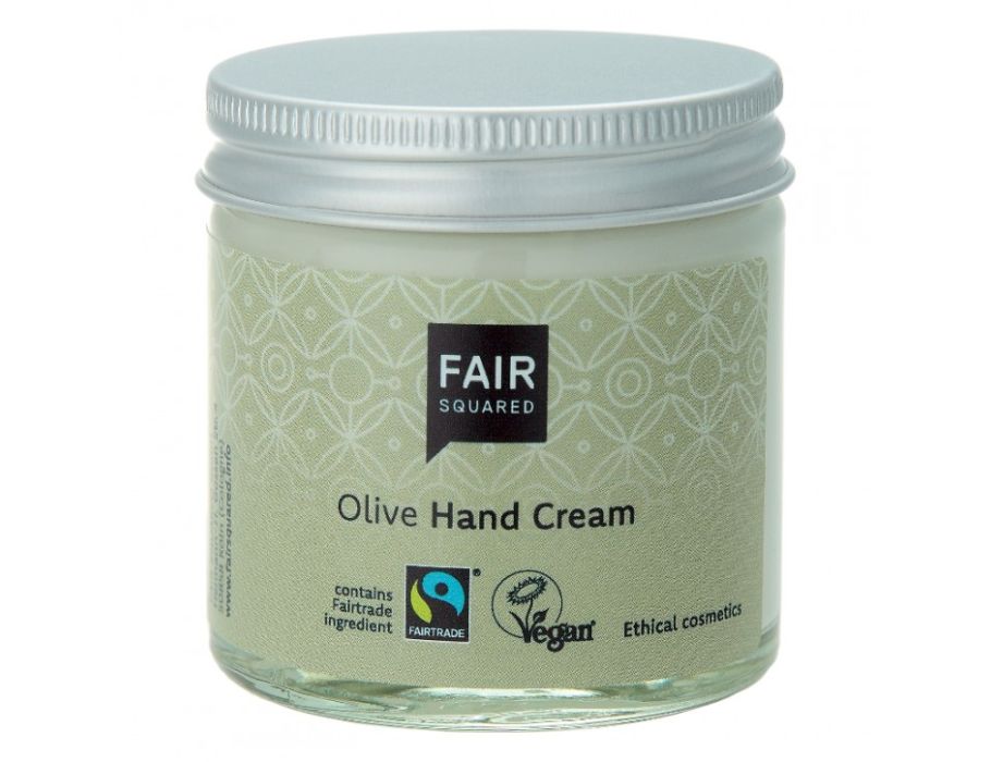 Faire quadratische Handcreme Olive – 50 ml