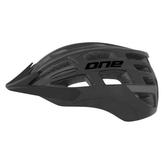 Ein MTB Sport Fahrradhelm Schwarz Größe L (57-61 cm)