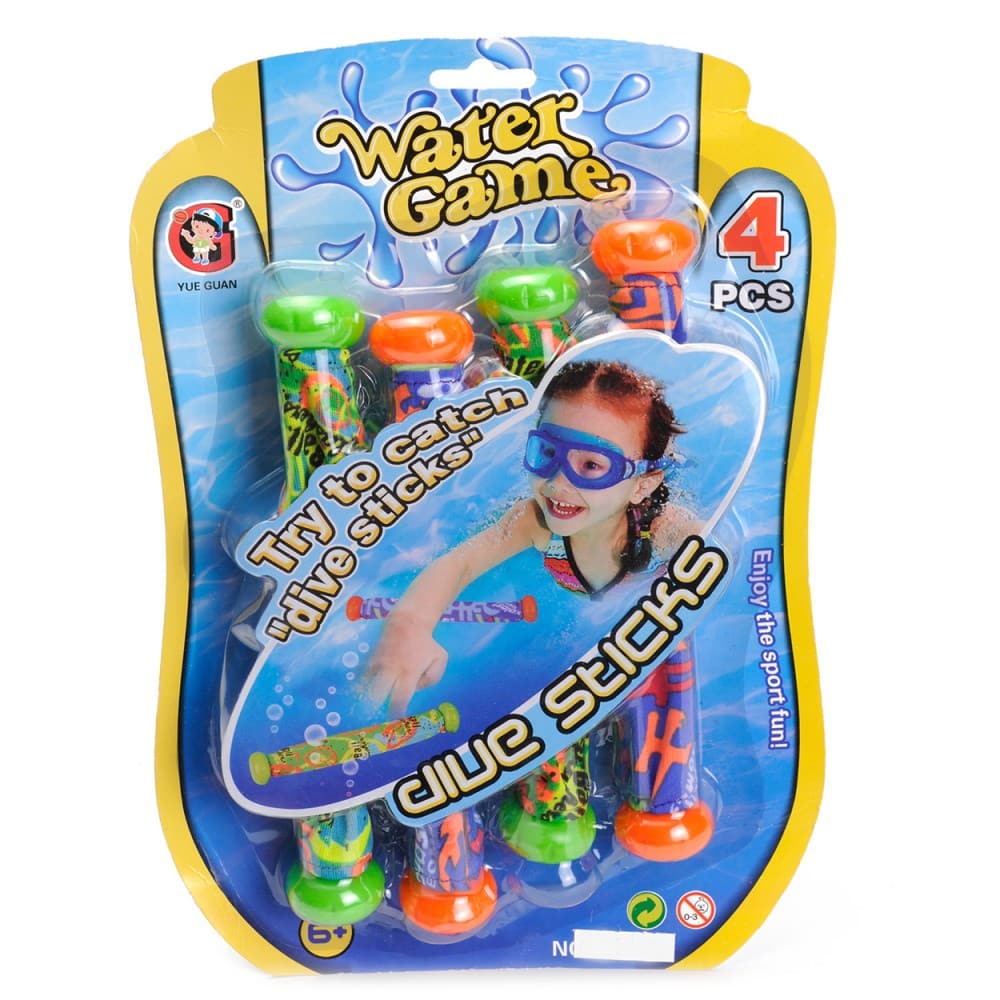 Jonotoys Wasserspiel-Popup-Sticks 4 Stück