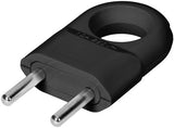 Orno-Stecker Euro mit Abschleppöse schwarz - 6140236