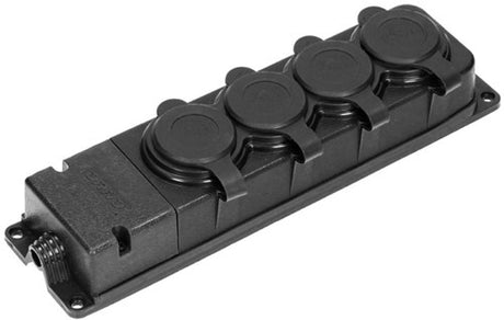 Orno swd Tischsteckdose Prof schwarz IP44 4V mit Ventil - 6871956