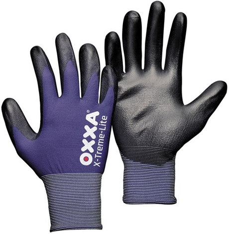 Oxxa x-treme-lite werkhandschoen pu nylon blauw, 9 - 15110009 - 15110009