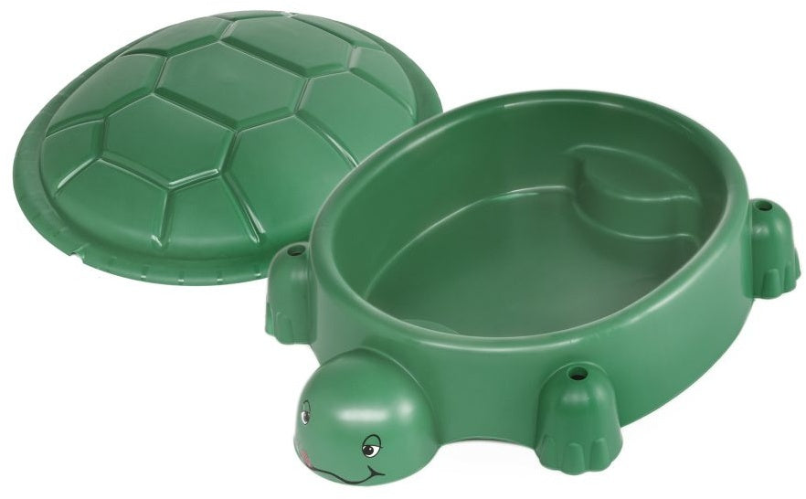 Sandkasten mit Deckelschildkröte 115 x 83 cm Grün