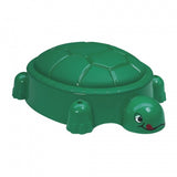 Sandkasten mit Deckelschildkröte 115 x 83 cm Grün