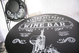 Sens bistroset paris 3-delig metaal zwart
