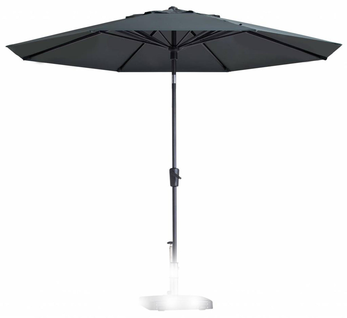 Madison Sonnenschirm Paros 300 cm aufdrehbar grau