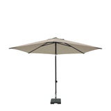 Madison Sonnenschirm Elba Push-Up rund 300 cm mit Kippfunktion 100 % Pol Ecru
