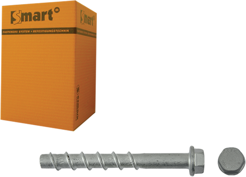 Pgb-europa smart | betonschraube s-bsz 12x15x80 znlamel | 25 Stück sm0bsz0141200803