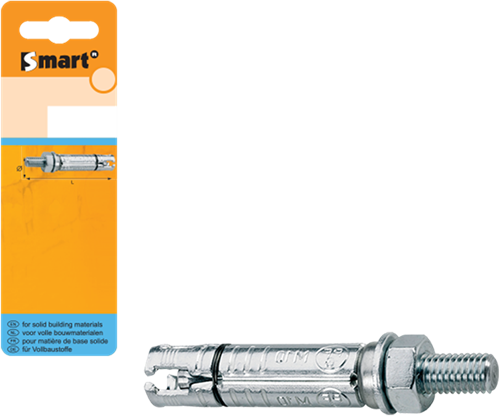Pgb-europa smart | Keilschraube PFG SB + Ankerstange M8x20x75 Zn | 4 Stück sm000k001080075h