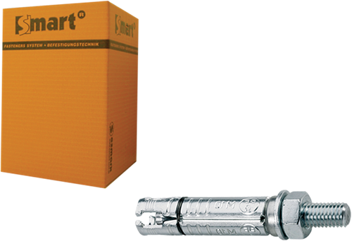 Pgb-europa smart | Keilbolzen smart+Ankerstange m10x20x90 verzinkt | 25 Stück sm000k0011000903