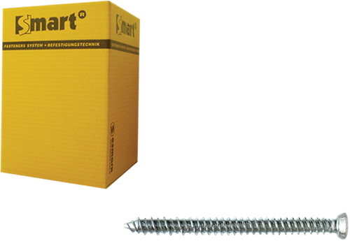 Pgb-europa smart | Rahmenschraube VZK-T30 ø 7,50x72 ZN | 100 Stück sm0wsf0010750723