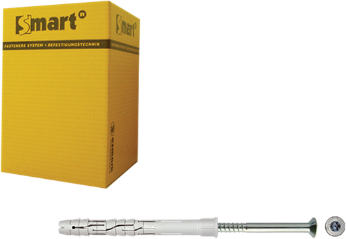Pgb-europa smart | Fensterstopfen + Schraube vzk tx ø 10x100 nzn | 50 Stück sm0rptn011001003