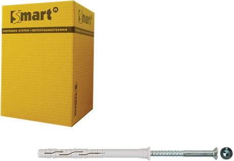Pgb-europa smart | Fensterstopfen + Schraube vzk tx ø 8x100 nzn | 100 Stück – sm0rptn010801003