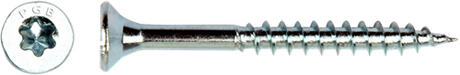 Pgb-europe pgb-fasteners spaanplaatschroef vzk-t deeldraad snijpunt verzonken kop ø6,0x180 zn tx30 | 100 st | pgwvtg001006001802