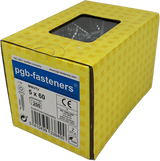 Pgb-europe pgb-fasteners universele spaanplaatschroef vk-t voldraad verzonken kop ø5,0x60 zn tx20 | 200 st | pgwvtv001005000602
