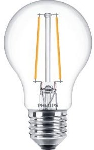 Philips led lamp - standaard lampvorm met e27 fitting - warmwit licht: 2700k - 15w - helder glas
