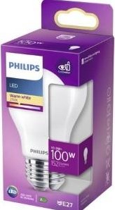 Philips led gls e27 10,5-100w 2700k filament mat blister - 5102553