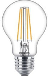 Philips led lamp transparant - 60 w - e27 - warmwit licht