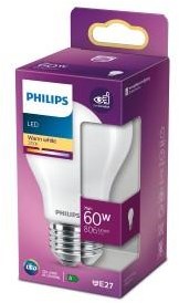 Philips led gls e27 7-60w 2700k filament mat blister - 5102522