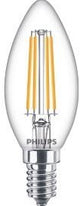 Philips led lamp - kaarslamp met e14 fitting - warmwit licht: 2700k - 60w - helder glas