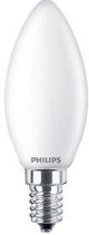 Philips led lamp - kaarslamp met e14 fitting - warmwit licht: 2700k - 60w - mat glas