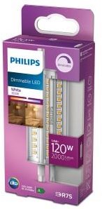 Philips led staaflamp transparant - 120 w - r7s - dimbaar wit licht