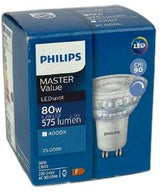 Philips led spot gu10 6,2-80w 4000k dimbaar - led3454