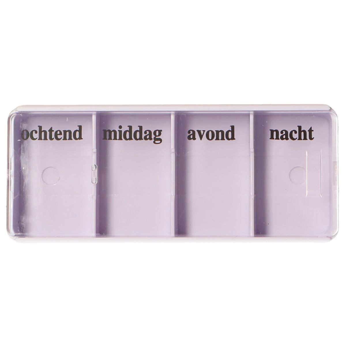 Jvdl Pillendose Woche 4 Fächer pro Tag weiß