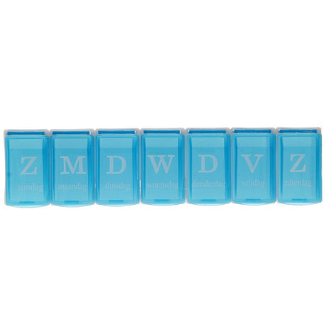 Jvdl Pillendose Woche 7 Fächer blau