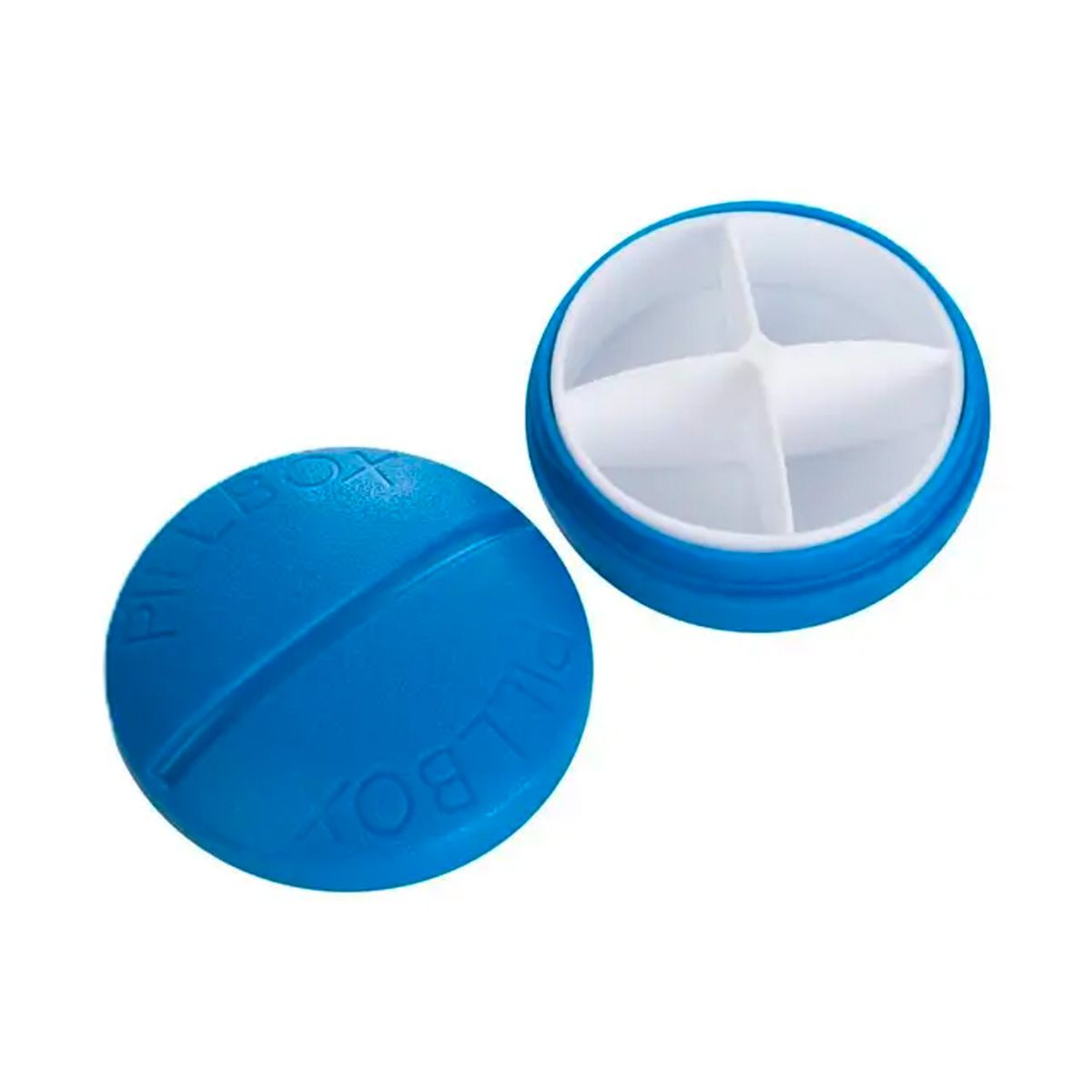 Jvdl Pillendose Pillendose 4 Fächer blau