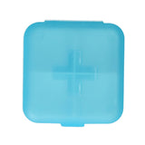 Jvdl Pillendose plus 4 Fächer blau