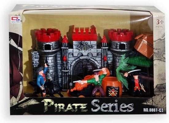 Bongers Toy Pirate Castle Spielset, inklusive 3 Spielfiguren