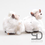 Season inspired decoration eland kerstfiguur terracotta staand zoe gus 7,5x4,5x8cm